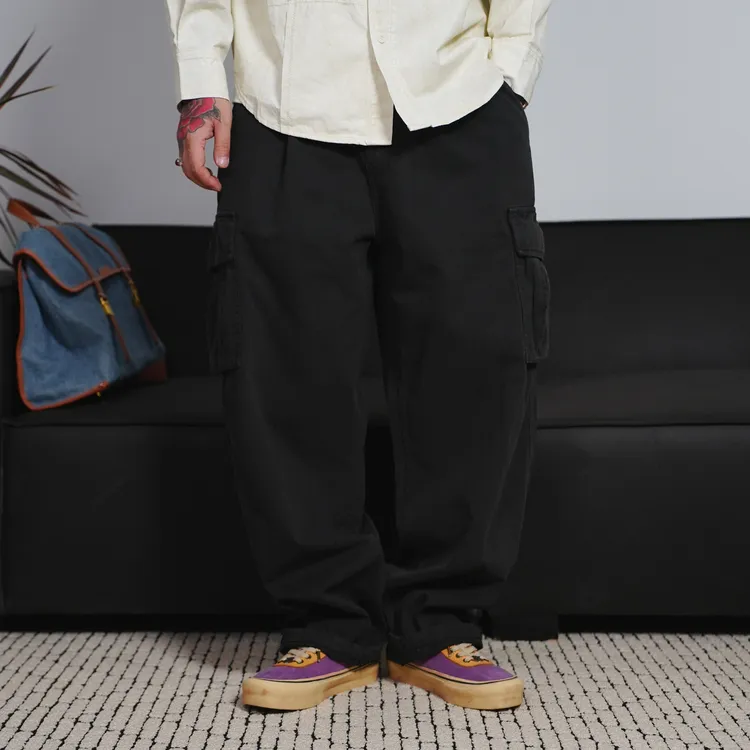 25FW秋季日潮复古工装裤户外休闲宽松日系休闲裤百搭水洗长裤