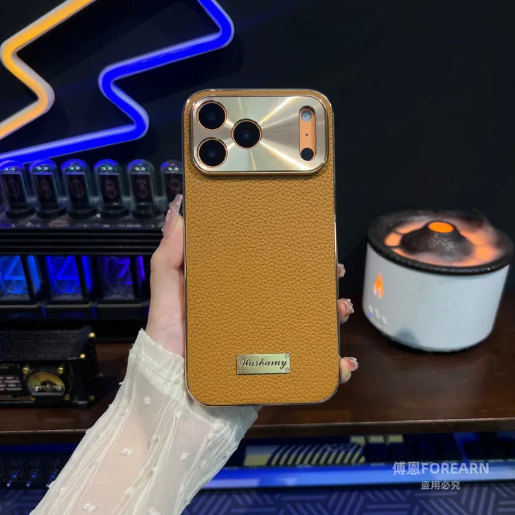 适用于iPhone苹果17promax手机壳17pro真皮17保护套Air全包防摔