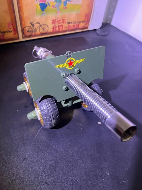 2026过年款四轮升级款放鞭神器纯手工制作款意大利炮模型摆件