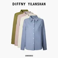 3053磨毛灯芯绒衬衫女秋冬内搭复古港风叠穿衬衣设计感小众加厚