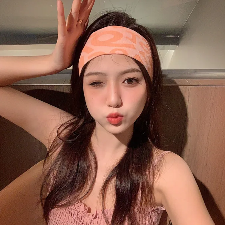 夏季运动发带女跑步健身瑜伽吸汗止汗头带头巾洗脸束发头套发箍