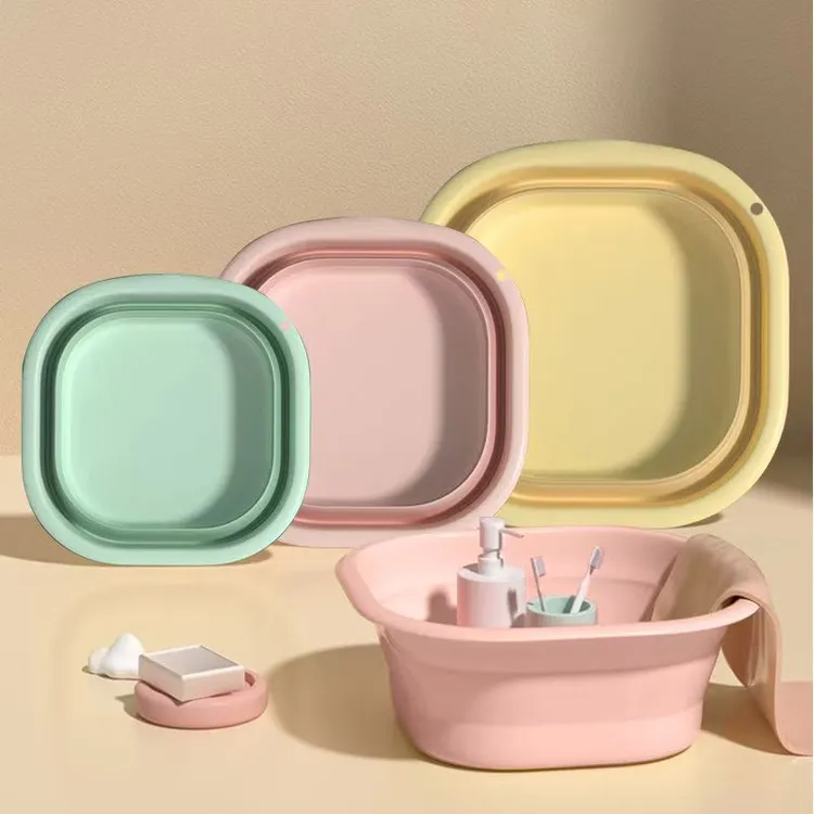 折叠盆学生宿舍洗衣服便携式旅行塑料家用洗脸盆大号加厚大号收纳