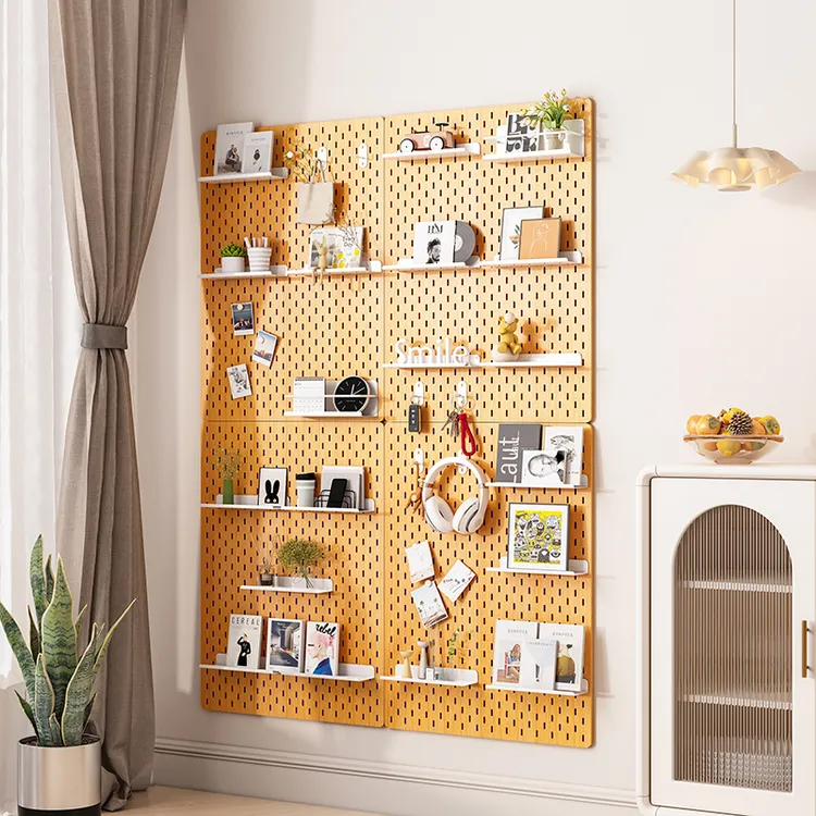 诗佳派洞洞板适宜家用金属客厅阳台家用上墙简约北欧免打孔挂板