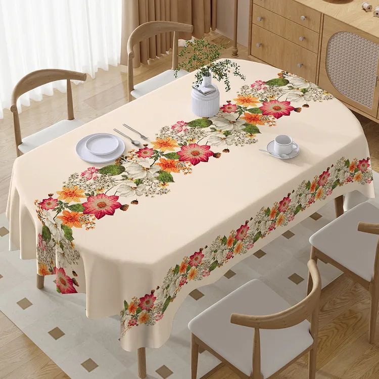 2025年新款高档大气防水防油餐桌桌布免洗家用长方形茶几桌布