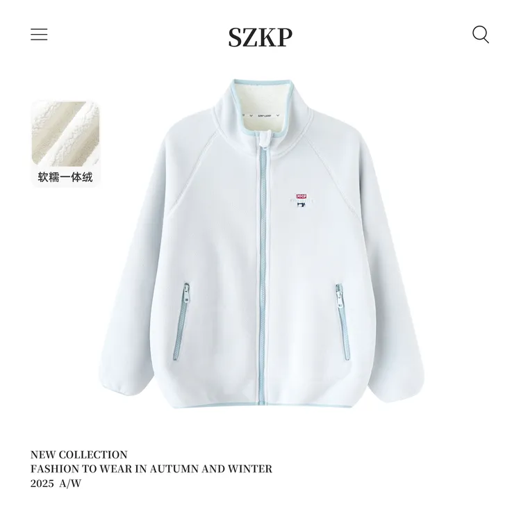 SZKP冬季新款女童保暖上衣中大童休闲时尚儿童加绒外套BGYD556767