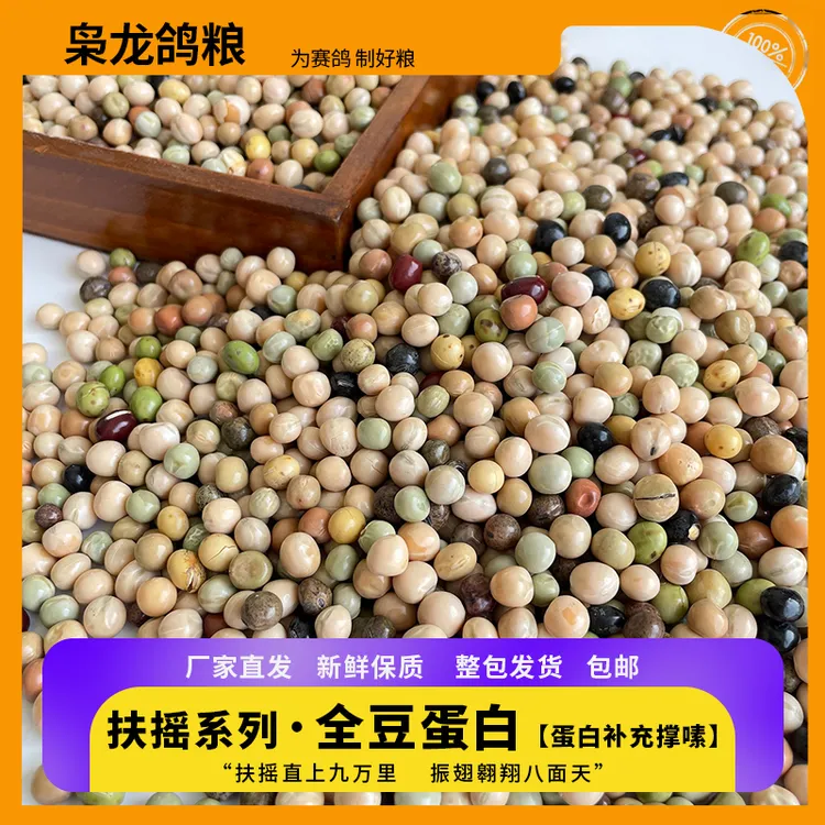 枭龙 扶摇·全豆蛋白5斤 20斤 40斤 雏鸽撑嗉 赛鸽信鸽蛋白补充