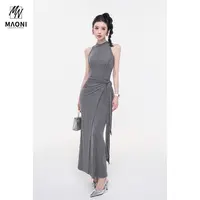 毛妮LADIESFIRST【曼妙比例】假两件无袖连衣裙纯欲风包臀裙L1805