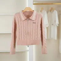 麦迪尚品【夕Y】5090936 简约时尚针织开衫春秋专柜撤柜女装