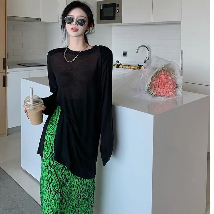 高质量小众气质小香风新款法式名媛长裙春时尚秋连衣裙百搭秋冬