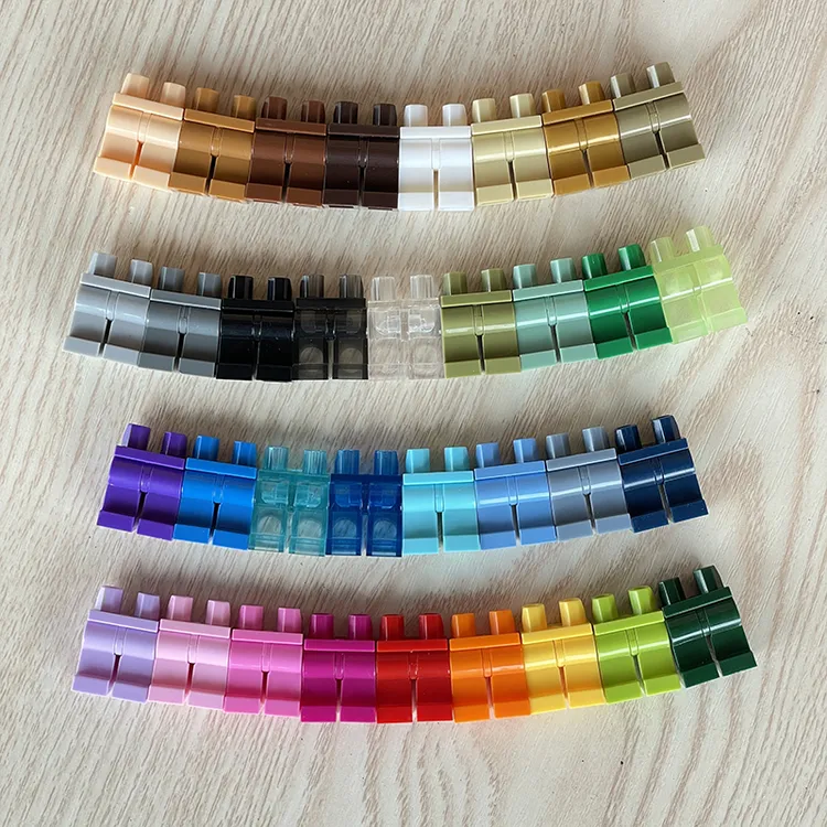 MOC小颗粒拼装积木配件人仔腿部970c00裤子素色纯色透明色莫兰迪