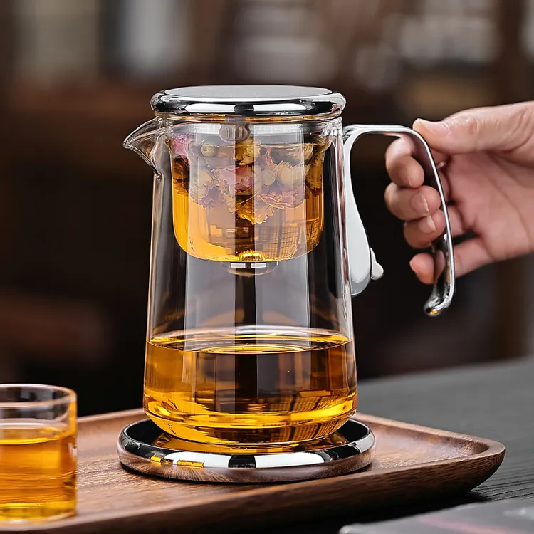 玻璃磁吸无杆飘逸杯茶水分离泡茶壶高档懒人泡茶器家用过滤冲茶具