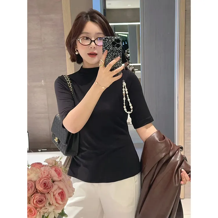 【DIS 定制】【秋见】早秋莱赛尔羊毛显瘦百搭半高领打底衫Z525Y13192