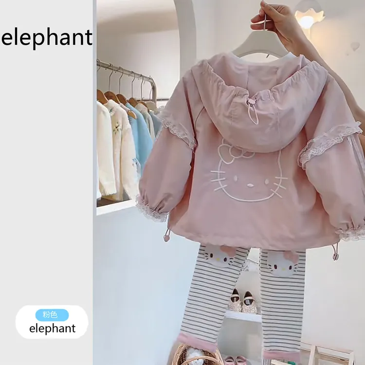 韩版童装女童外套2025秋季新款儿童甜美卡通连帽开衫宝宝保暖衣服