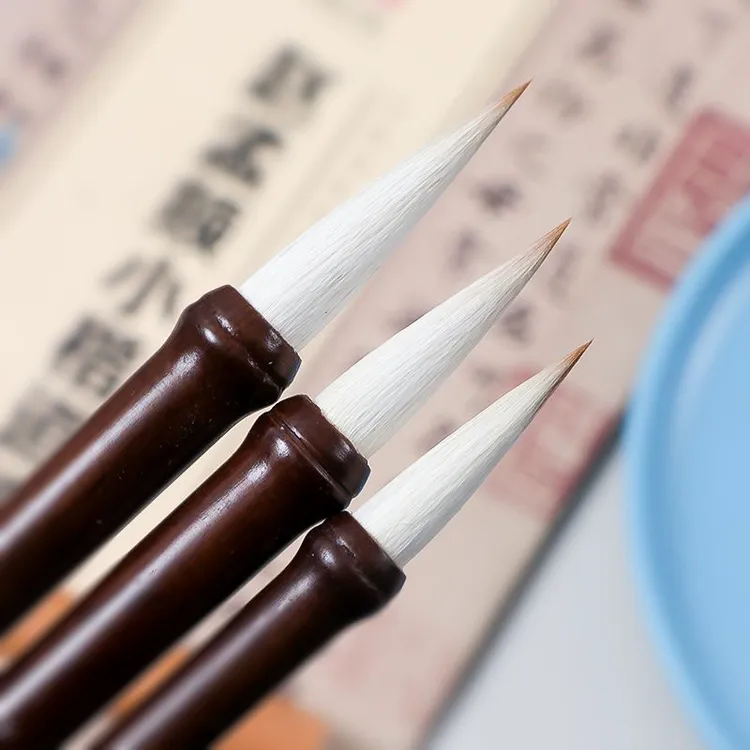 【浩颖墨斋】竹节狼毫兼毫中楷毛笔木杆初学者书法练字学生楷书