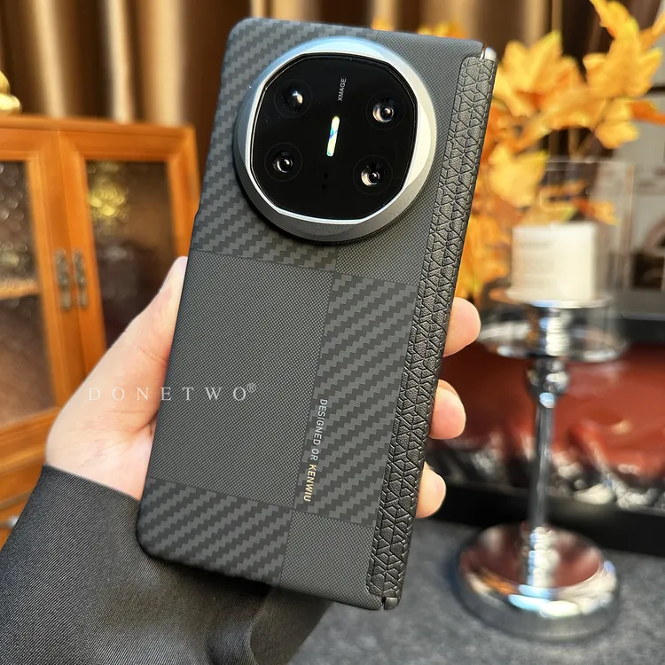 【蒙德里安】适用碳纤维纹磁吸华为MateX6手机保护壳X5典藏版X3高级