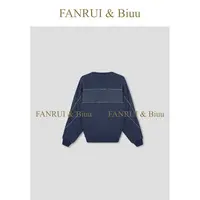 FANRUI/泛芮「一方雪影」印烫洋气减龄时尚百搭宽松秋款卫衣B18507