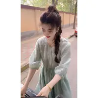 『蝴蝶刺绣N』GYXM设计显瘦百搭时尚连衣裙50707