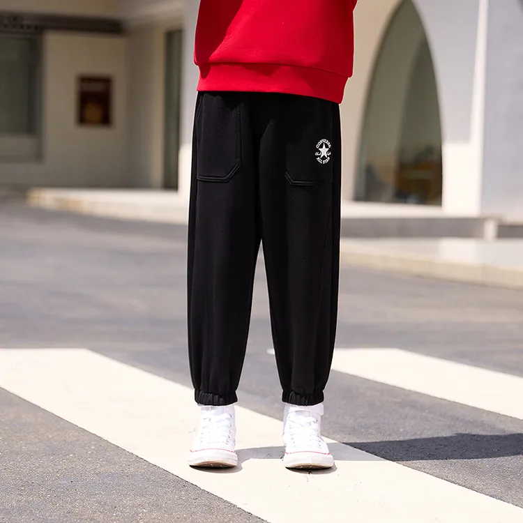 Converse匡威儿童长裤2025冬季针织中大童保暖卫裤CNVB-F7-J609