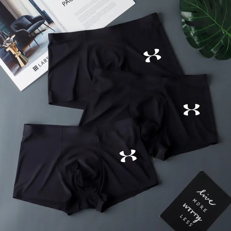 【品牌甄选】薄款男士冰丝内裤速干运动四角短裤头凉感透气平角裤衩