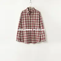 AP洛哥51023HC【时髦存档】翻领色织格纹双面磨毛宽松休闲长袖衬衫