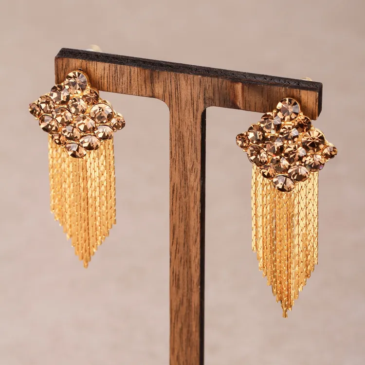 【KEFAN珂梵】金色女欧美风流苏耳环轻奢气质耳饰