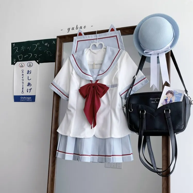 【千语】水手服JK制服原创正品学院风学生日系甜美套装可爱百褶裙女