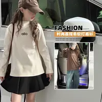 女童德绒打底衫秋冬2025新款儿童加绒上衣内搭女大童冬季长袖t恤