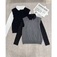 【洁子推荐】2025冬季新款258698时尚羊毛马甲➕加绒衬衫两件套JZYC