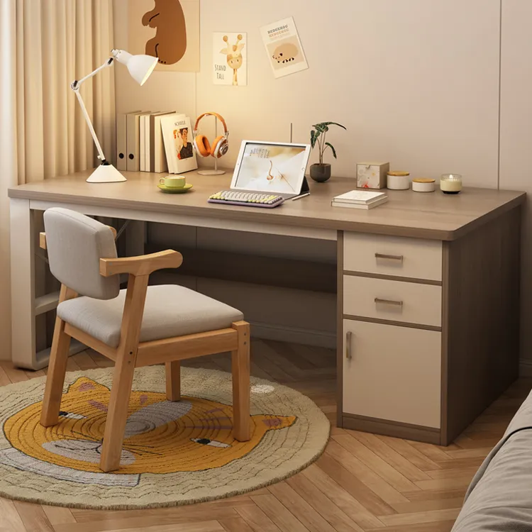 实木书桌办公桌电脑桌家用卧室学习桌电脑桌台式家用卧室电脑桌