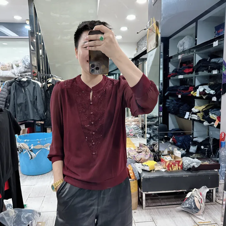 秋品新款2色烫钻遮肚腩2款大码拼接上衣2509/2519欧美