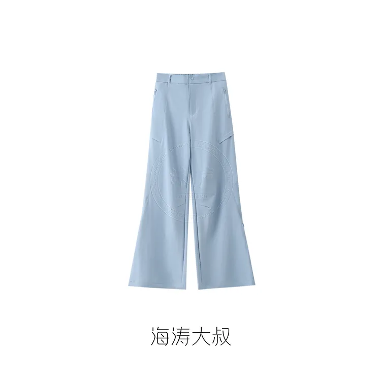 【海涛大叔】空境微喇工装裤 女款速度与激情直筒伞兵裤