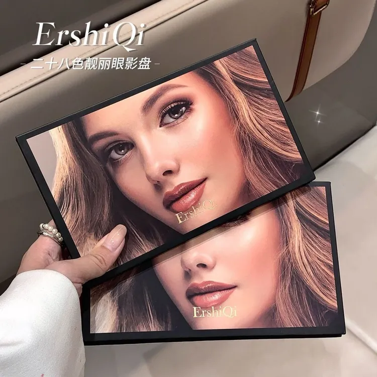 ErshiQi靓丽28色眼影盘高光腮红珠光哑光闪粉眼影美女眼影提亮