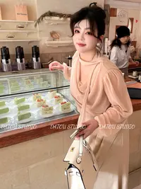 哒头.Studio【香氛韩女】微胖大码2025新款法式设计显瘦连衣裙套装