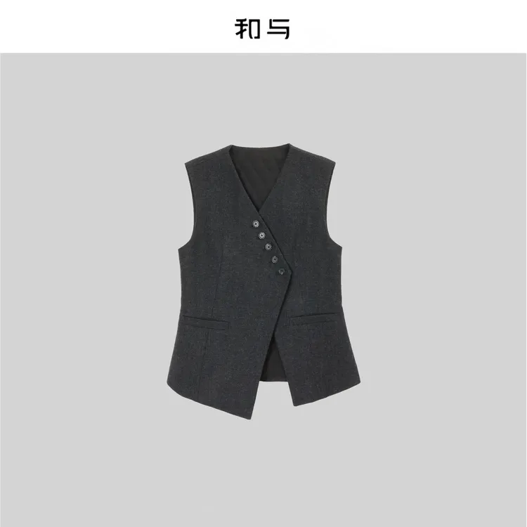 和与｜斜门襟修身马甲套装（分开拍）H53MUX41322