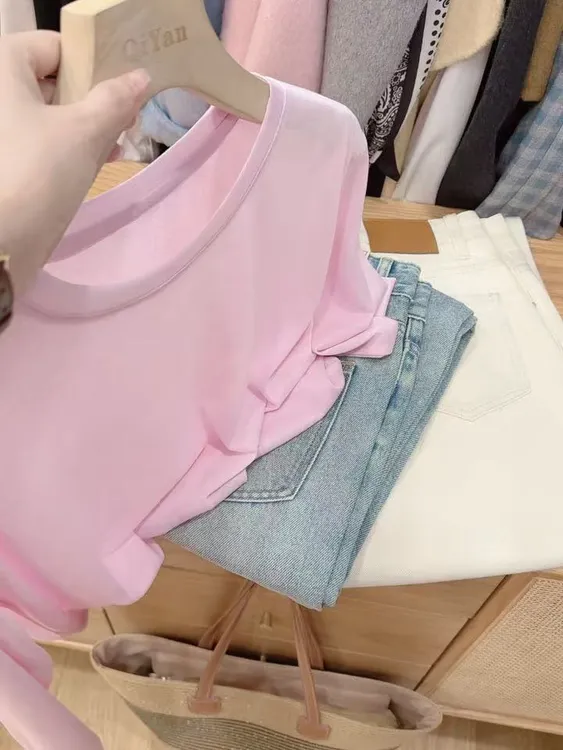 七言家韩单！egg蜜粉紫凉感可防晒长袖@