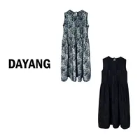 【DAYANG】摩登花园 重工提花无袖连衣裙