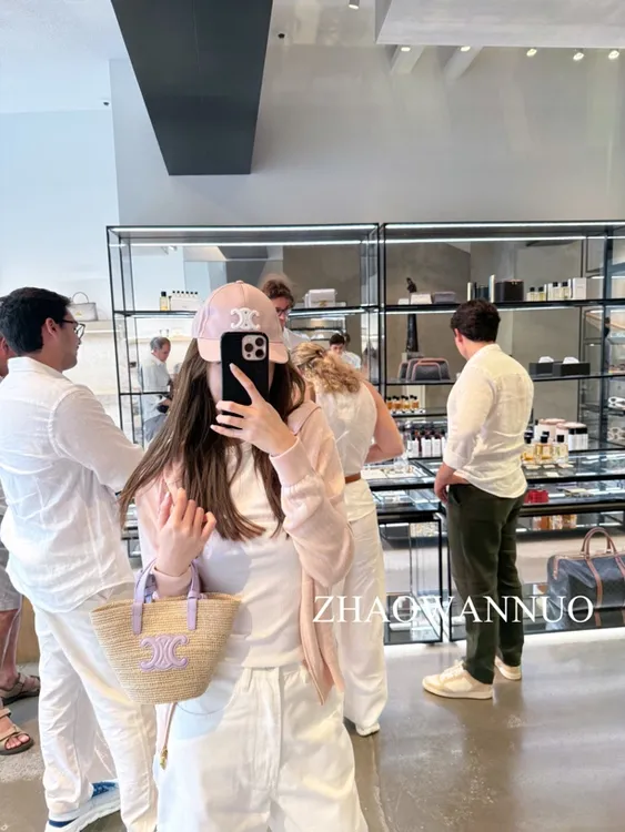 ZHAO WANNUO 丨 L*P早秋48支双股网球格纹织法芍药粉外套NC0705