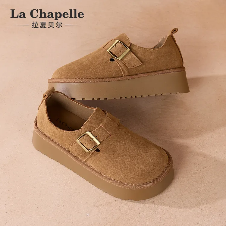 拉夏贝尔勃肯鞋女2025年春季新款百搭舒适小个子增高时尚休闲鞋