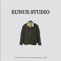 MEIDOU-【质感豹纹】经典时尚系扣百搭双兜外套