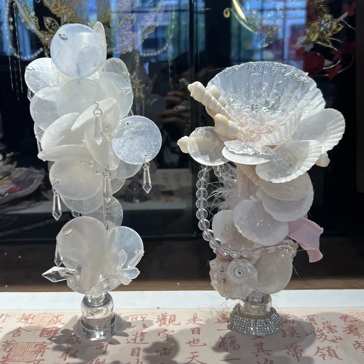 江梦[贝壳烛台]摆件餐桌烛光拍照道具法式浪漫手工蜡烛ins风底座