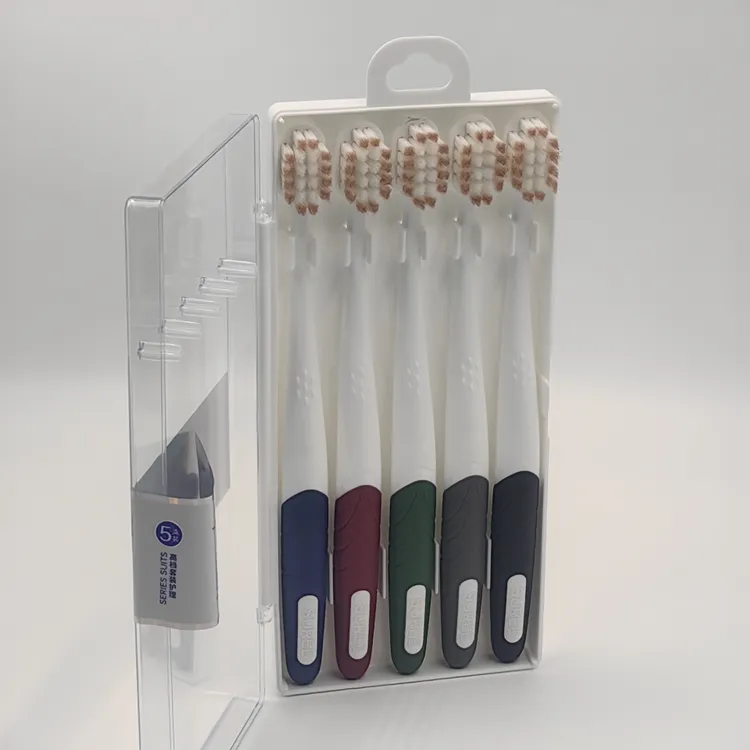 5支舒丽绵密泡泡小宽头方孔约10000根超柔软毛牙刷成人情侣家庭装