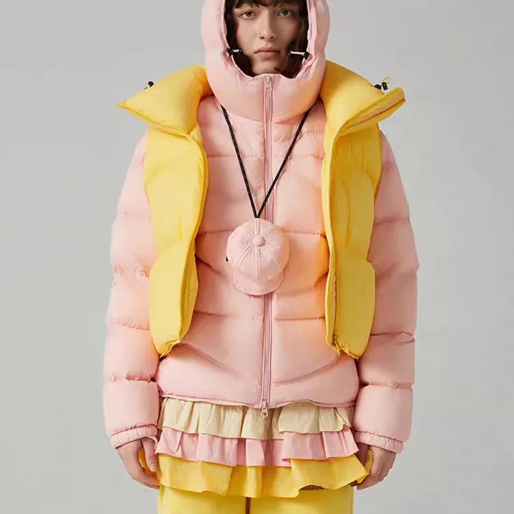 [新品]DONGDONGZHOU东东周25秋冬简约鹅绒马夹