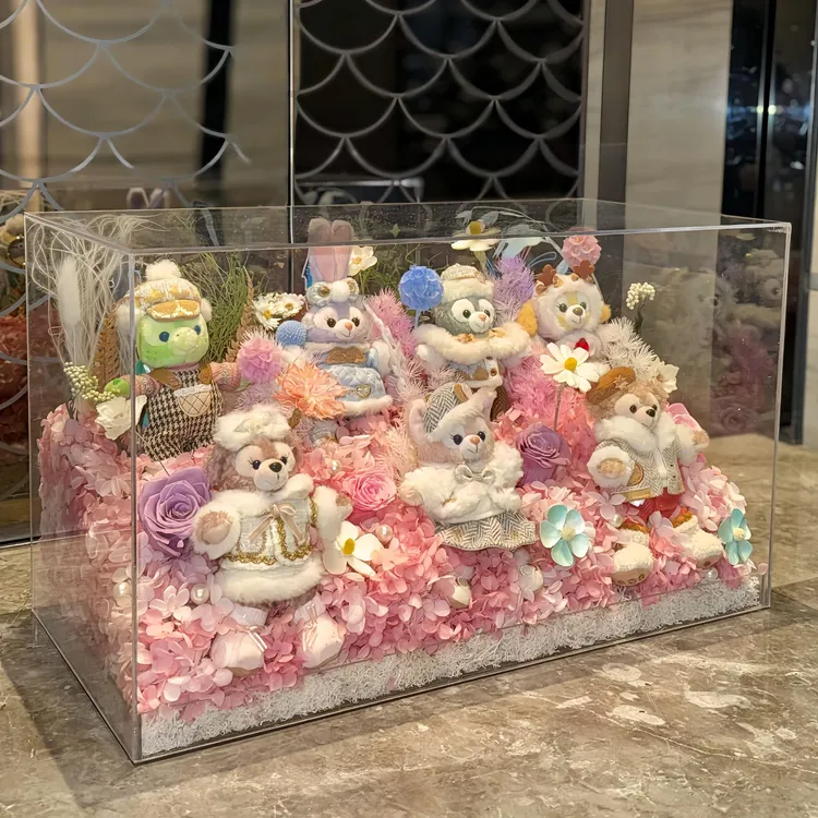 情人节礼物星黛露玩偶花盒七宝花束贝尔永生花摆件生日礼物女生