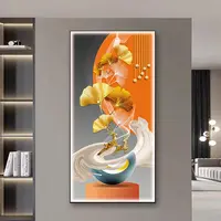 【福禄双至】入户玄关装饰画现代轻奢挂画简约走廊过道壁画