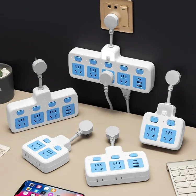 正品官方纯铜插座无线转换器夜灯USB独立开关多功能一转多位