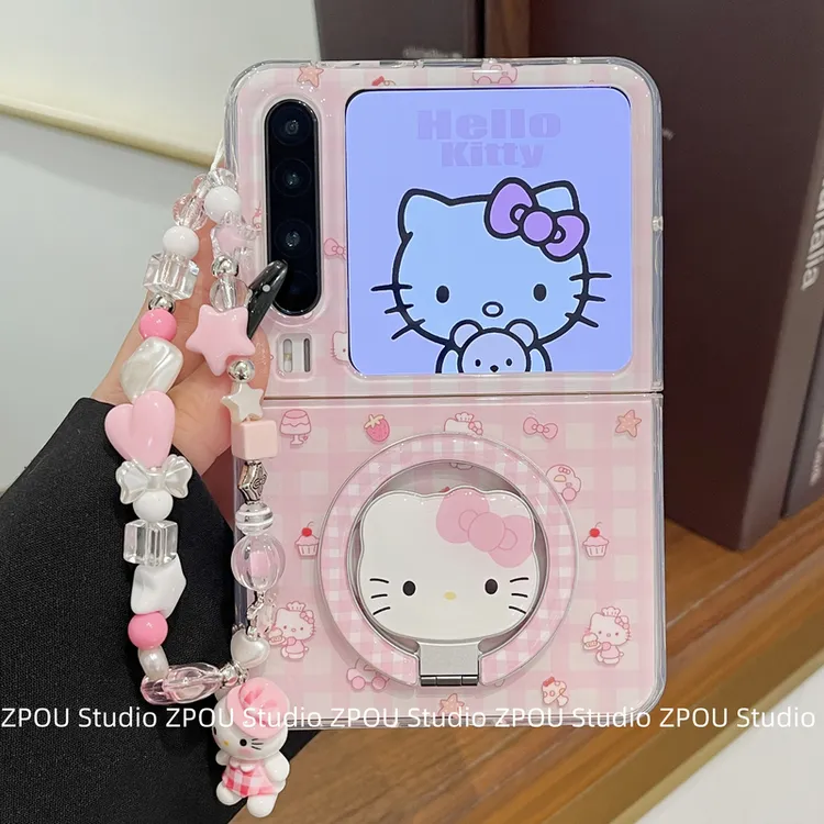 ZPOU 适用华为PuraX折叠屏手机壳P50pocket2可爱HelloKitty猫磁吸
