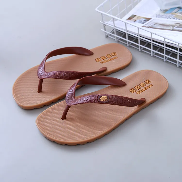 新款网红软胶拖鞋厚底防滑人字拖男士居家外穿夹趾时尚百搭沙滩鞋