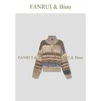 FANRUI/泛芮「风花雪阅」羊毛拉毛混纱软糯舒适秋款高领毛衣B18505