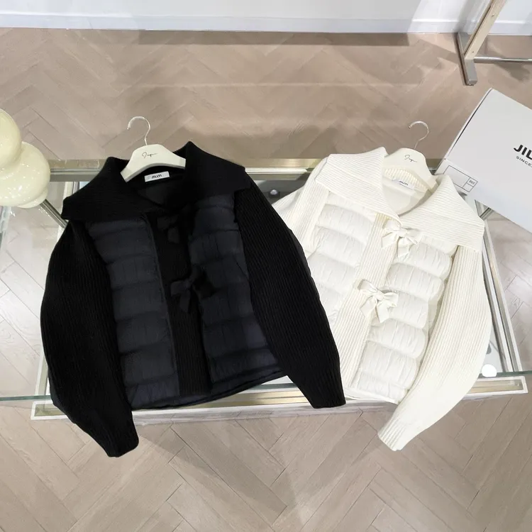 JILLYI【蝴蝶欧包】秋冬百搭千金感气质时尚两色披领羽绒服