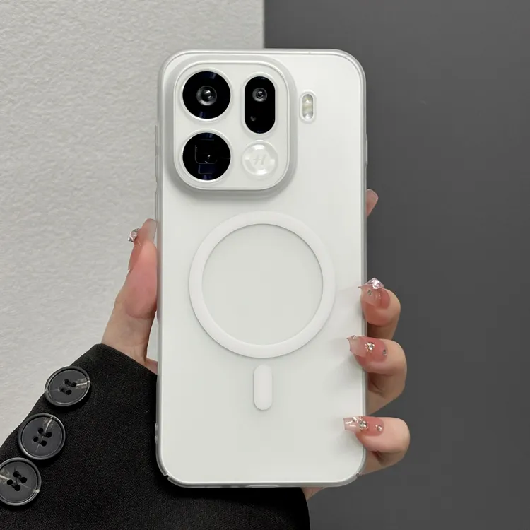 超薄冰雾磁吸适用OPPOFindX9Pro手机壳半透明X9简约X8S肤感磨砂壳